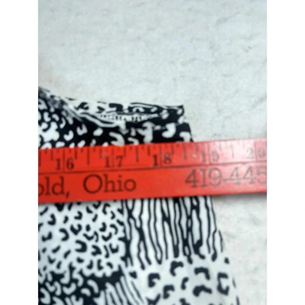 Pacific‎ Beach Swim Cover Up Safari Print Dress Womens Large Black & White